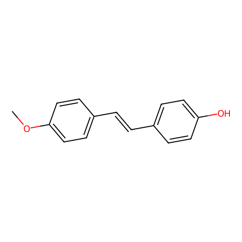 4-[(E)-2-(4-methoxyphenyl)ethenyl]phenol structure