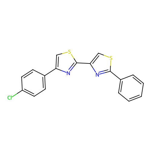 4-(4-Chlorophenyl)-2-(2-phenyl-1,3-thiazol-4-yl)-1,3-thiazole structure