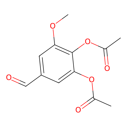 3,4-Diacetoxy-5-methoxybenzaldehyde structure