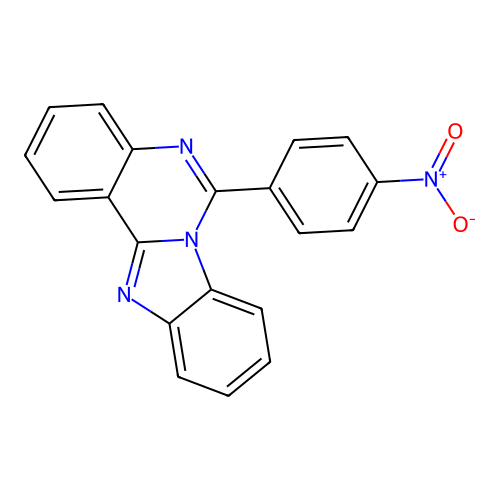 6-(4-Nitrophenyl)benzimidazo[1,2-c]quinazoline structure