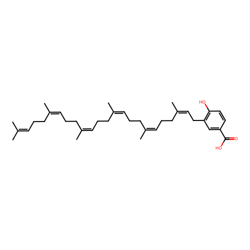 3-Hexaprenyl-4-hydroxybenzoate structure