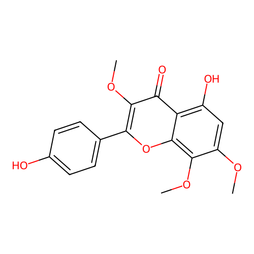 Herbacetin 3,7,8-trimethyl ether structure