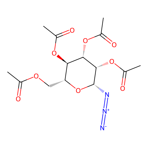 2,3,4,6-Tetra-O-acetyl-b-D-mannopyranosyl azide structure