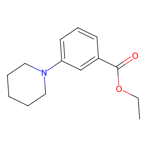 Ethyl 3-(piperidin-1-yl)benzoate structure