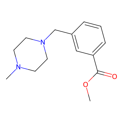 Methyl 3-[(4-methylpiperazin-1-yl)methyl]benzoate structure