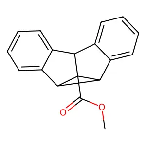 methyl 4c,8b-dihydrodibenzo[a,f]cyclopropa[cd]pentalene-8d(4bH)-carboxylate structure
