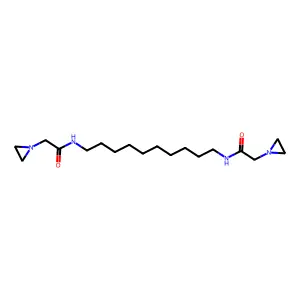 1-Aziridineacetamide, N,N'-decamethylenebis- structure
