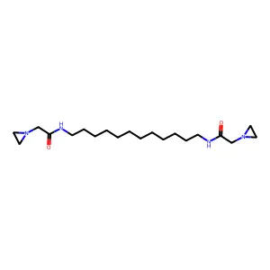 1-Aziridineacetamide, N,N'-dodecamethylenebis- structure