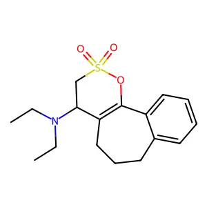 N,N-diethyl-2,2-dioxo-4,5,6,7-tetrahydro-3H-benzo[1,2]cycloh structure