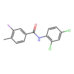 N-(2,4-dichlorophenyl)-3-iodo-4-methylbenzamide structure