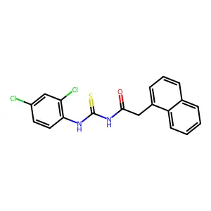 N-[(2,4-dichlorophenyl)carbamothioyl]-2-naphthalen-1-ylacetamide structure
