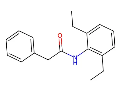 2',6'-Diethyl-2-phenylacetanilide structure