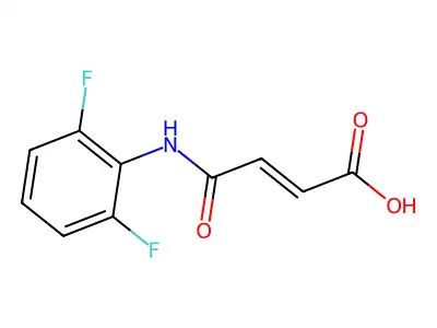 4-(2,6-Difluoroanilino)-4-oxobut-2-enoic acid structure