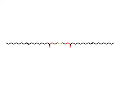 2-(2-Octadec-9-enoyloxyethylsulfanyl)ethyl octadec-9-enoate structure