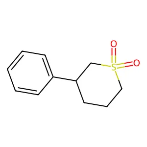 3-Phenylthiane,S,S-dioxide structure