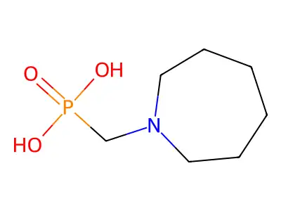 Phosphonic acid, [(hexahydro-1H-azepin-1-yl)methyl]- structure