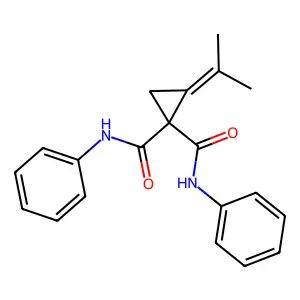 N,N-Diphenyl-2-propan-2-ylidenecyclopropane-1,1-dicarboxamide structure
