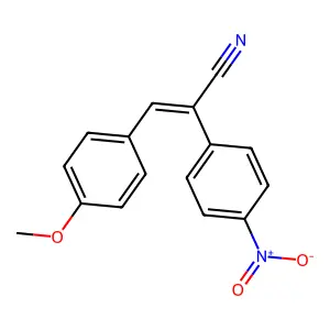 4-Methoxy-alpha-(4-nitrophenyl)cinnamonitrile structure