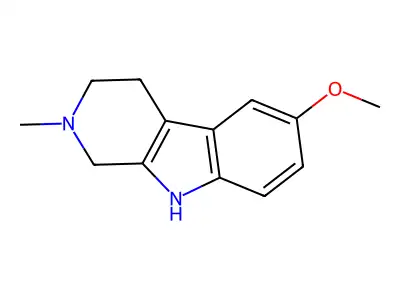2-Methyl-6-methoxy-1,2,3,4-tetrahydro-beta-carboline structure