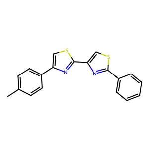 4-(4-Methylphenyl)-2'-phenyl-2,4'-bi-1,3-thiazole structure