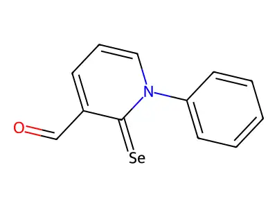 1-Phenyl-2-selenoxo-1,2-dihydropyridine-3-carbaldehyde structure