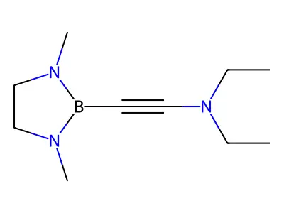 2-(1,3-dimethyl-1,3,2-diazaborolidin-2-yl)-N,N-diethylethynamine structure