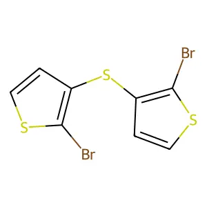 Thiophene, 3,3'-thiobis(2-bromo- structure