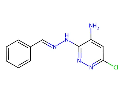 3-N-(benzylideneamino)-6-chloropyridazine-3,4-diamine structure
