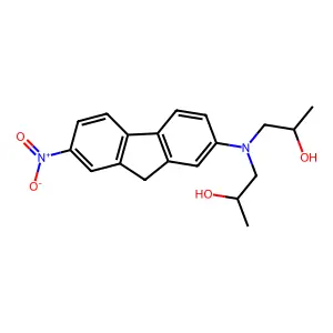 1,1'-[(7-Nitro-9h-fluoren-2-yl)imino]dipropan-2-ol structure
