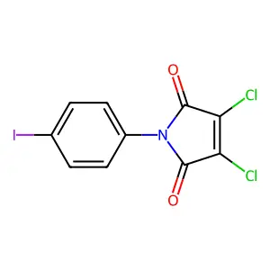3,4-dichloro-1-(4-iodophenyl)-1H-pyrrole-2,5-dione structure