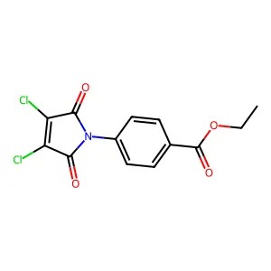 ethyl 4-(3,4-dichloro-2,5-dioxo-2,5-dihydro-1H-pyrrol-1-yl)benzoate structure