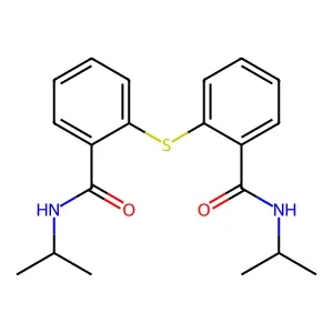 2,2'-Sulfanediylbis[N-(propan-2-yl)benzamide] structure