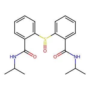 Benzamide, 2,2'-sulfinylbis[N-(1-methylethyl)- structure