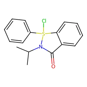 1-Chloro-1-phenyl-2-propan-2-yl-1,2-benzothiazol-3-one structure