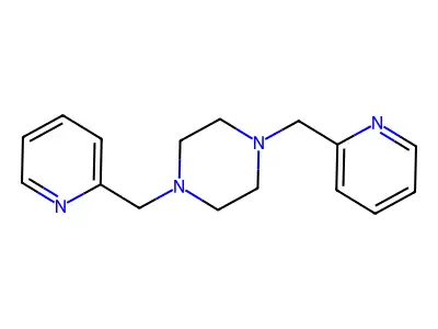 1,4-Bis-pyridin-2-ylmethyl-piperazine structure