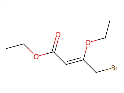 Ethyl 4-bromo-3-ethoxybut-2-enoate structure