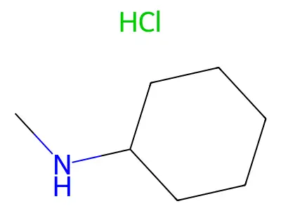 Cyclohexanamine, N-methyl-, hydrochloride (1:1) structure