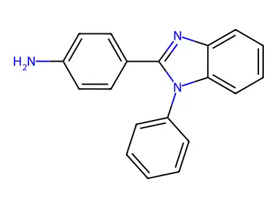 Benzenamine, 4-(1-phenyl-1H-benzimidazol-2-yl)- structure