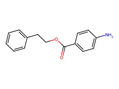 4-Aminobenzoic acid 2-phenylethyl ester structure