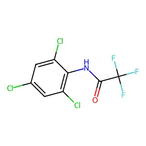 2,2,2-trifluoro-N-(2,4,6-trichlorophenyl)acetamide structure