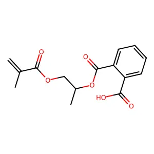 Monomethacryloxyisopropyl phthalate structure