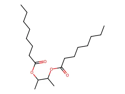 Butane-2,3-diyl dioctanoate structure