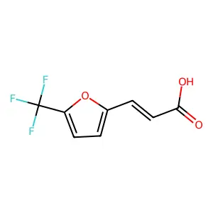 3-(5-(Trifluoromethyl)furan-2-yl)acrylic acid structure
