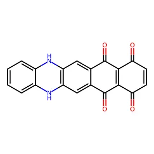 5,14-Dihydronaphtho[2,3-b]phenazine-7,8,11,12-tetrone structure