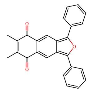 6,7-Dimethyl-1,3-diphenylnaphtho[2,3-c]furan-5,8-dione structure