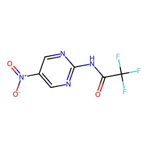 2,2,2-trifluoro-N-(5-nitro-2-pyrimidinyl)acetamide structure