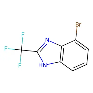 Benzimidazole, 4-bromo-2-(trifluoromethyl)- structure