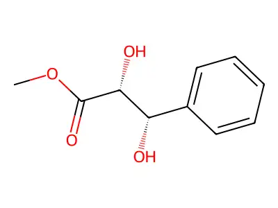methyl (2S,3S)-2,3-dihydroxy-3-phenylpropanoate structure