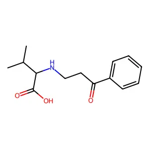 Valine, N-(3-oxo-3-phenylpropyl)- structure