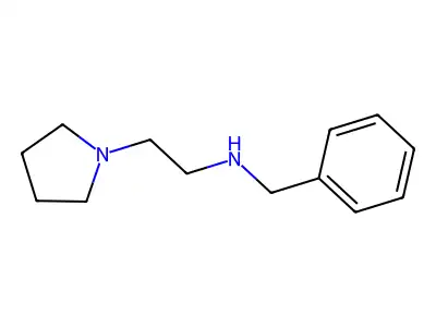 N-benzyl-2-(1-pyrrolidinyl)ethanamine structure